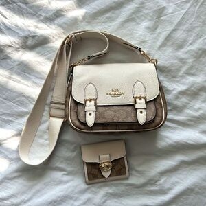 Coach Lucy Canvas Crossbody with Matching Wallet